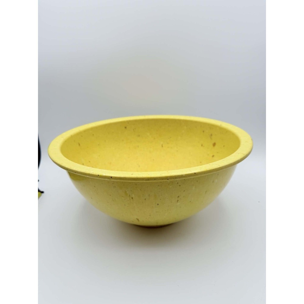 Vtg TEXAS WARE #125 Melmac Splatter Confetti Yellow Multicolor Mixing Bowl 11"